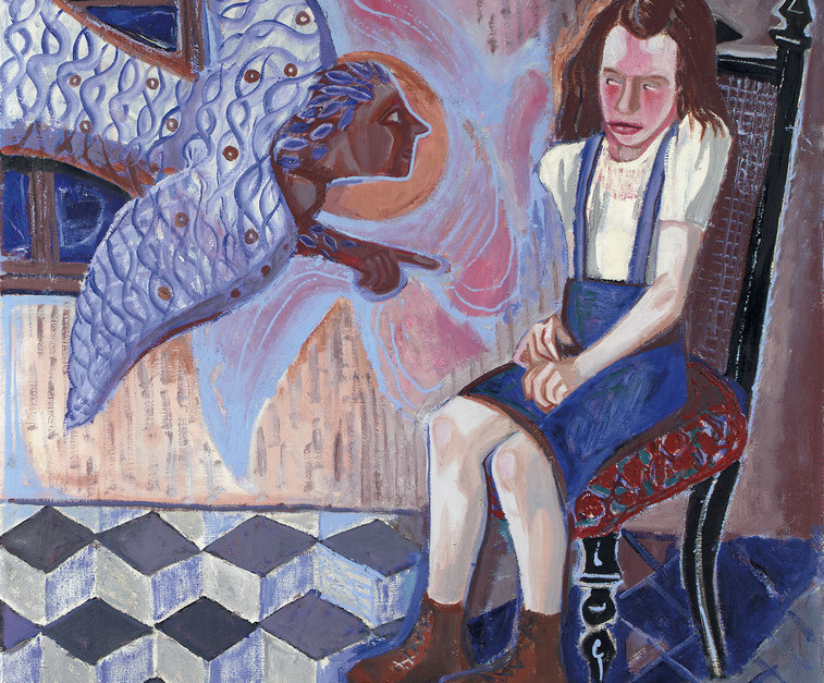 Otto Dix, "Annonciation (Urte)", 1950, Collection particulière, à voir au musée Unterlinden de Colmar à l'occasion de l'exposition Otto Dix, le Retable d'Issenheim Otto Dix, "Annonciation (Urte)", 1950, Collection particulière