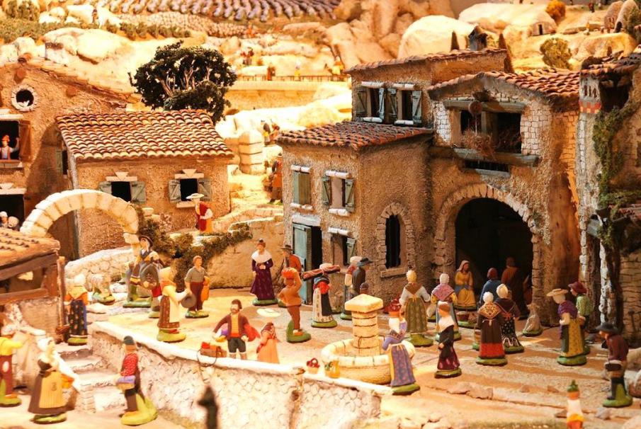santons au musée des santons d'Aubaine