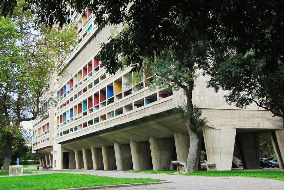 visiter la cité radieuse le Corbusier à Marseille inscrite à l'Unesco Cité Radieuse à Marseille