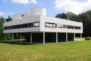 Villa Savoye à Poissy, vue de côté